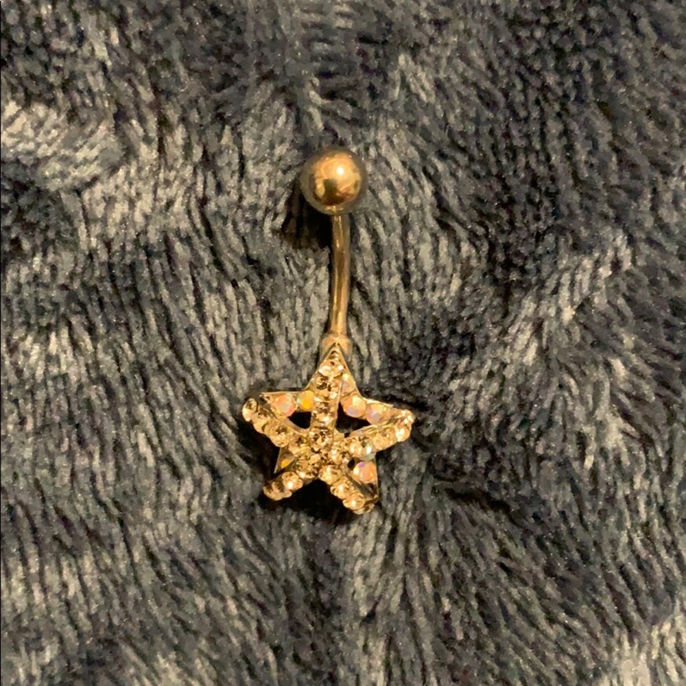 Silver bellybutton ring - Picture 2 of 2